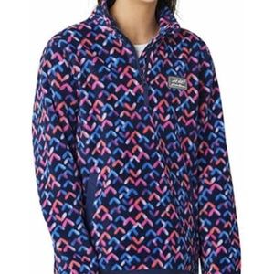 NWT! EDDIE BAUER KIDS QUEST FLEECE JACKET, 1/4 ZIP, NAVY BLUE, M 10/12